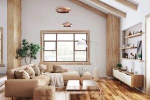 Salone arredato in modo intelligente