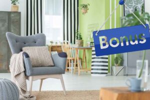 Mobili in appartamento con il logo Bonus