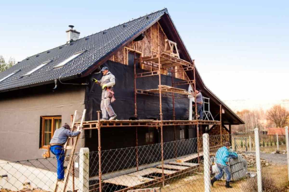 Casa green in costruzione