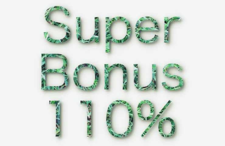 Scritta super bonus 