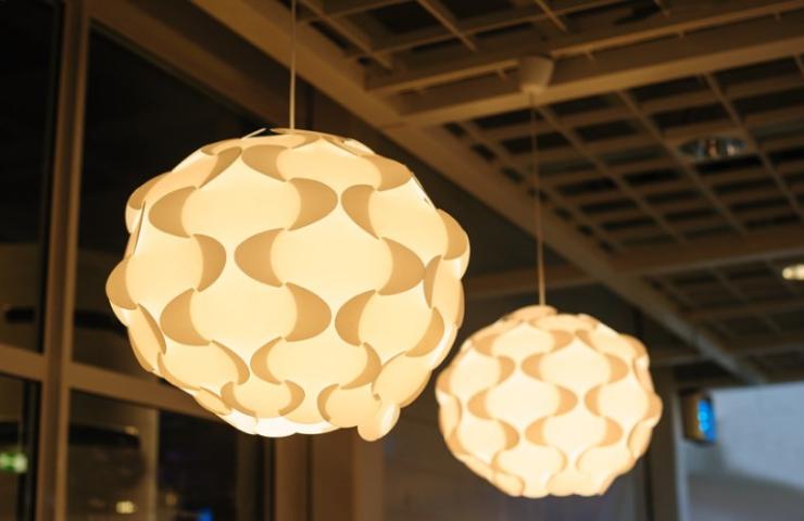 Lampadari di tessuto