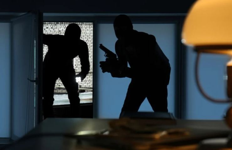 Ladri si agirano con fare furtivo in casa