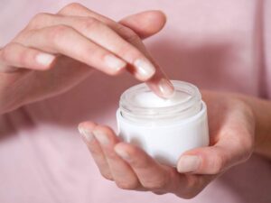 primo piano crema idratante