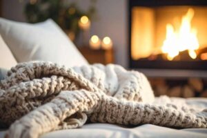 Camino acceso i camera da letto