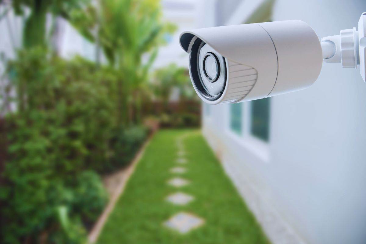 Telecamera sorveglianza in giardino