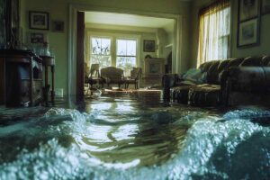 Acqua che invade appartamento