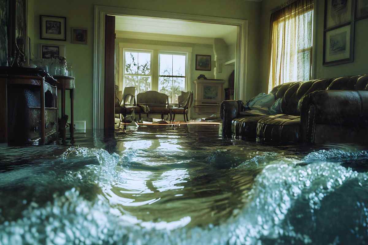 Acqua che invade appartamento