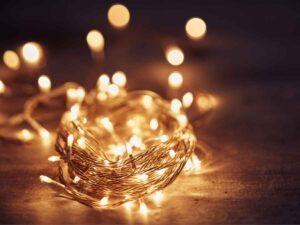 luci di natale accese