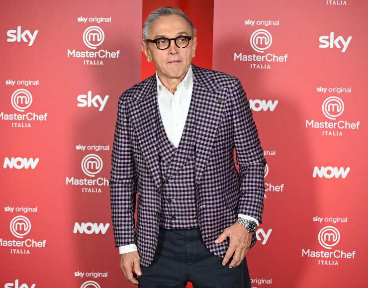 Lo Chef Bruno Barbieri durante la presentazione di un'edizione di Masterchef