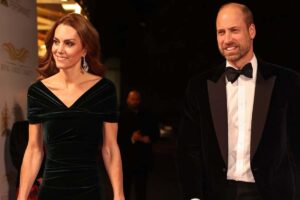 William e Kate in abiti eleganti